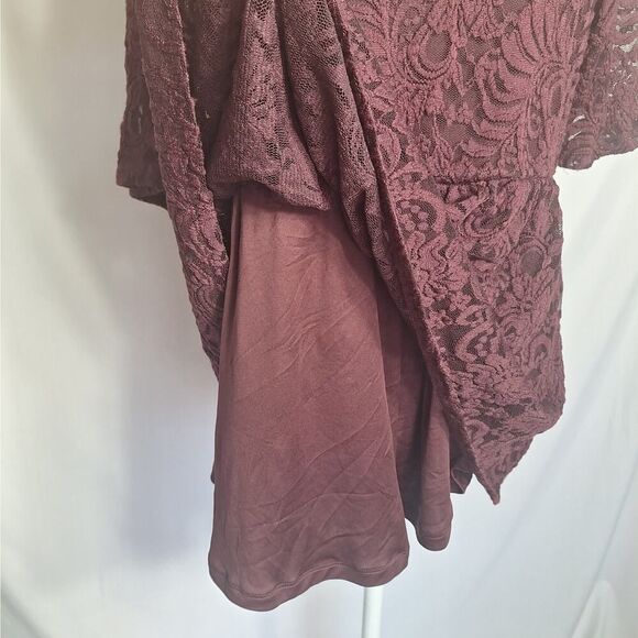 Torrid Womens Skater Lace Mini Dress A Line Whimsigoth Sexy Vamp Flowy Large - Picture 6 of 13